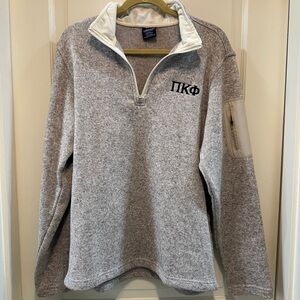 Charles River Apparel Heathered Gray Quarter-Zip Pullover